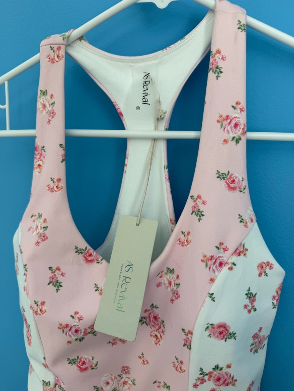 Altar'd State Pink Floral Racerback Mini Dress with Ruffle Hem - Picture 2 of 2
